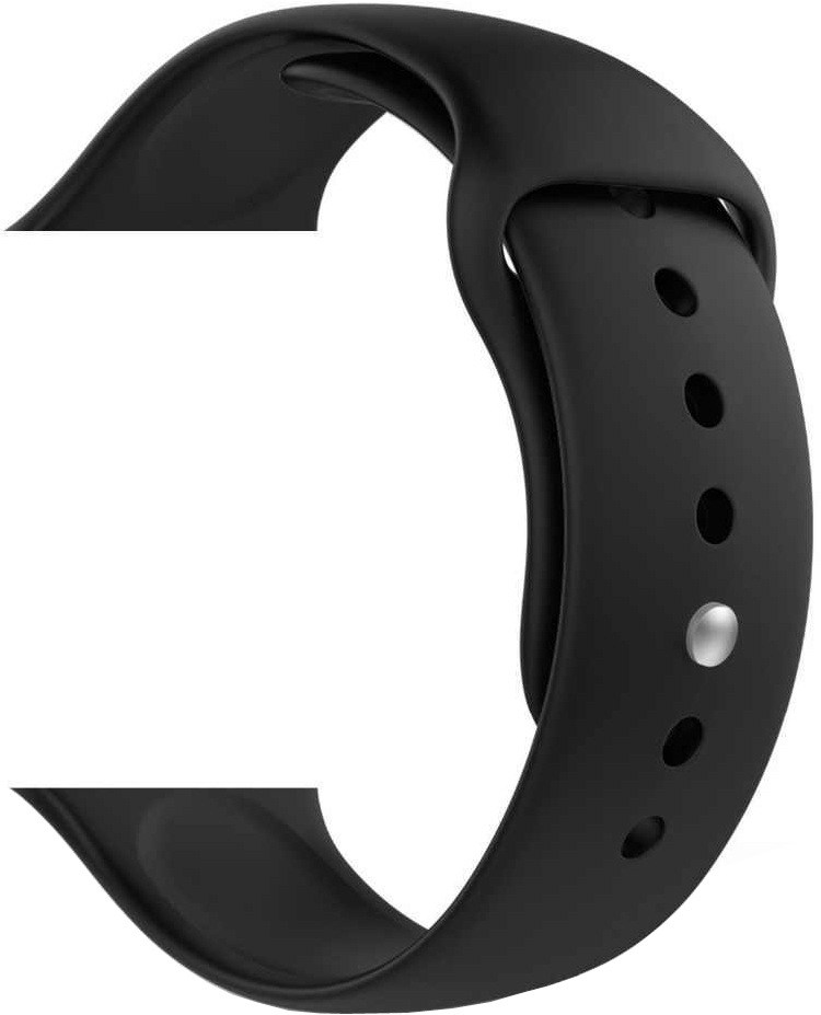 Ремешок для умных часов Sumdex Apple Watch 42/44мм силиконовый Black