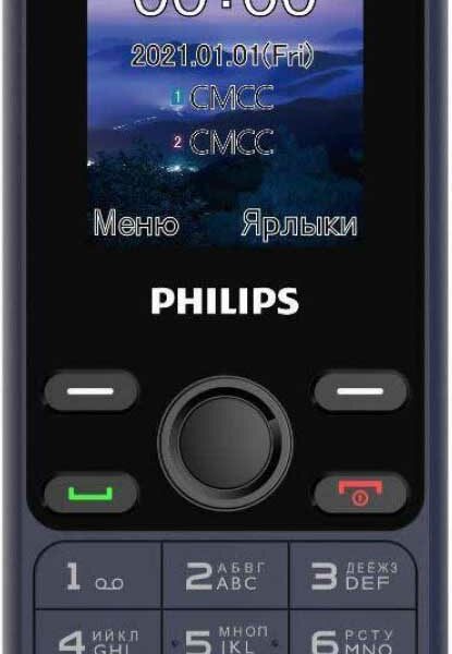 Мобильный телефон Philips Xenium E111 Dual sim Синий