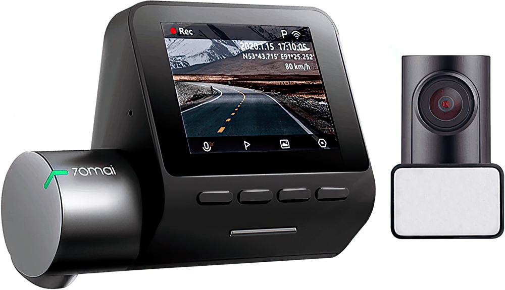 Видеорегистратор 70MAI Dash Cam Pro Plus + Rear Cam Set A500S-1 Black