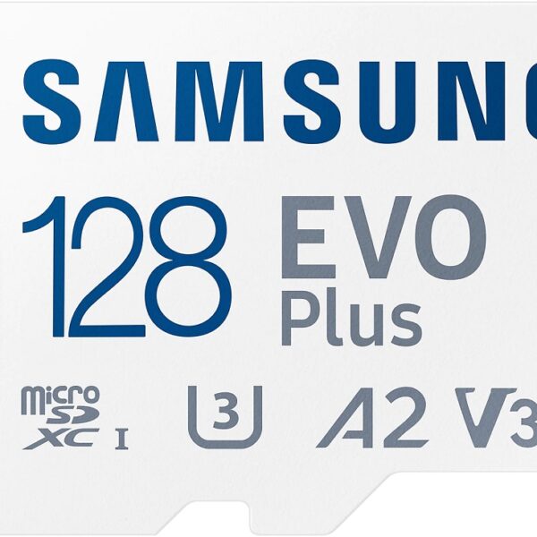 Карта памяти MicroSD Samsung EVO Plus 128Gb Class10 White (MB-MC128KA/RU)