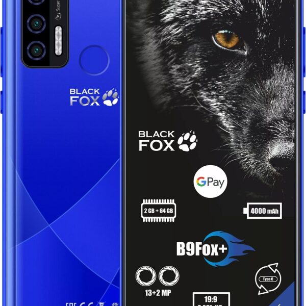 Смартфон Black Fox B9 Fox+ 2/64Gb Azure