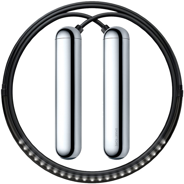 Умная скакалка Tangram Factory Smart Rope светодиодная подсветка Chrome (M)
