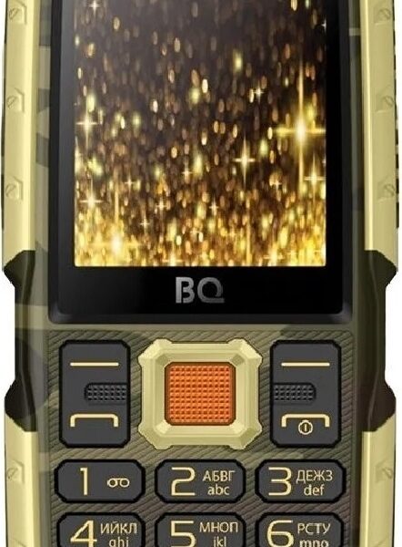 Мобильный телефон BQ 2430 Tank Power Dual sim Camouflage/Gold