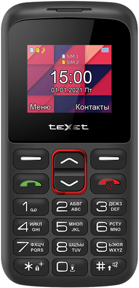 Мобильный телефон teXet TM-B318 Dual sim Black