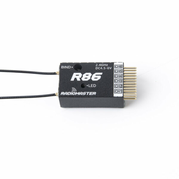 RadioMaster R86, 2,4 ГГц, 6 каналов, более 1 км PWM Nano Приемник Совместимость FrSky D8 Поддержка возврата RSSI для RC