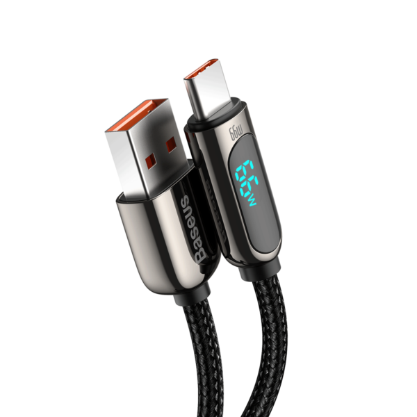 Кабель Baseus 66 Вт с USB на USB-C, шнур для быстрой зарядки, длина 1/2 м для DOOGEE S88 Pro для OnePlus 9 Pro для Xiaom