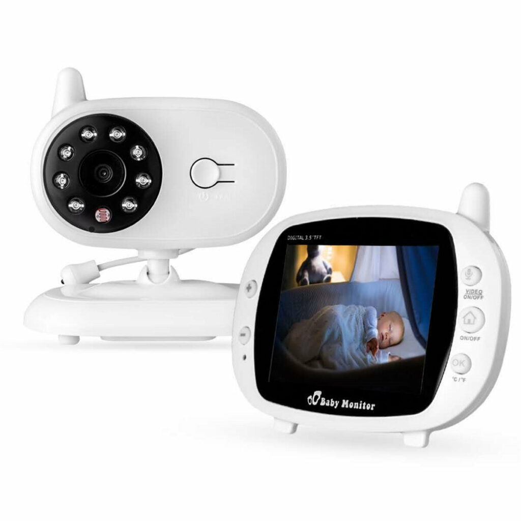 3,5-дюймовый Baby Монитор 2,4 ГГц Видео LCD Цифровой камера Температура ночного видения Мониторing Мониторs