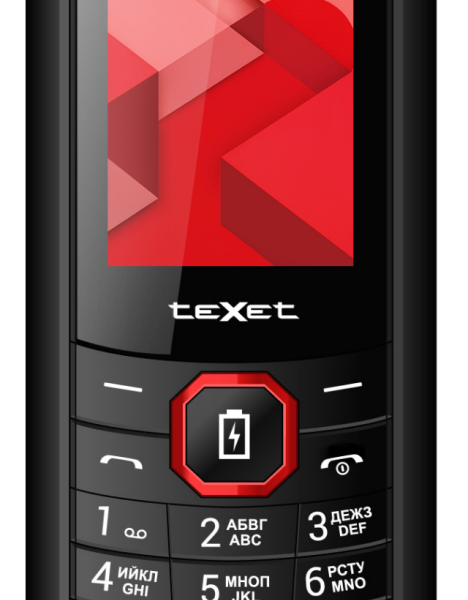 Мобильный телефон teXet TM-D206 Black-Red