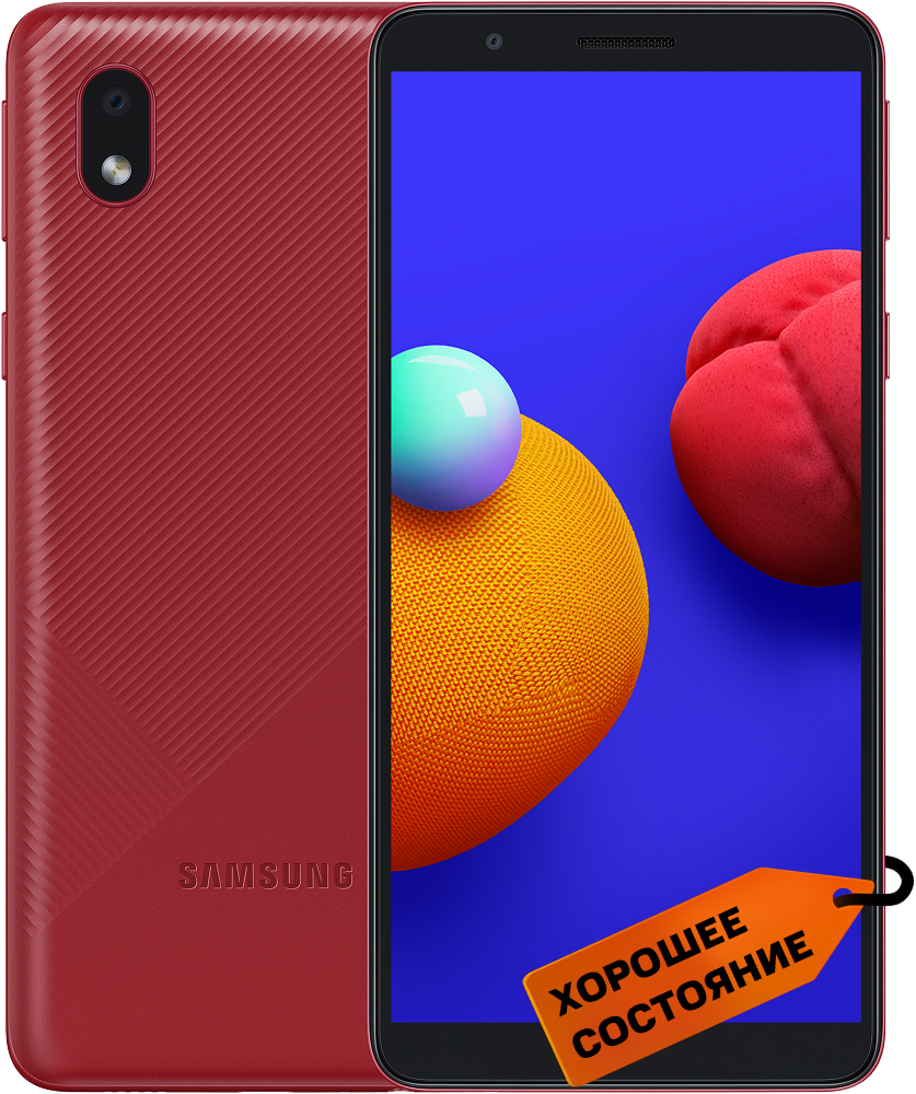 Смартфон Samsung Galaxy A01 Core 1/16GB Красный «Хорошее состояние»