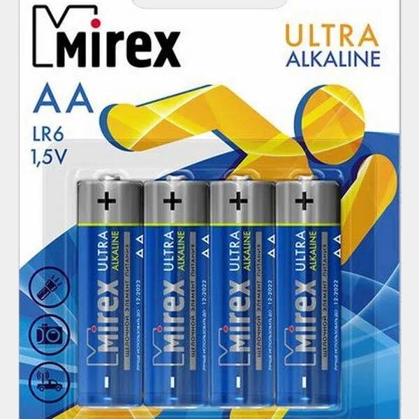 Батарея Mirex AA блистер 4шт