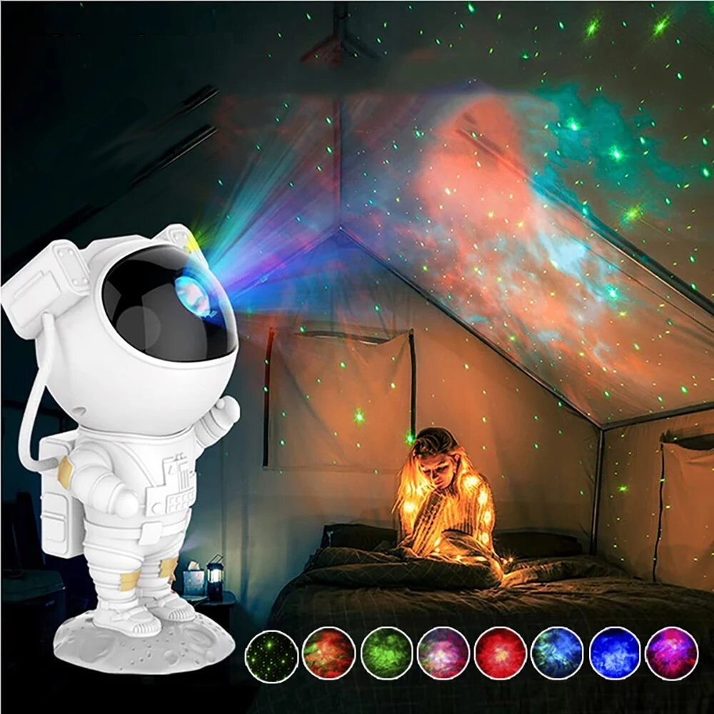 Светодиодный креативный астронавт Galaxy Проектор Лампа Гипсофила проекция звездный ночник для детей домашний декор