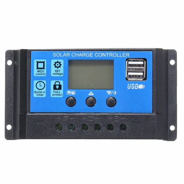 20/10/30A 12/24 В LCD Двойной USB Солнечная Панель Батарея Регулятор Контроллер заряда