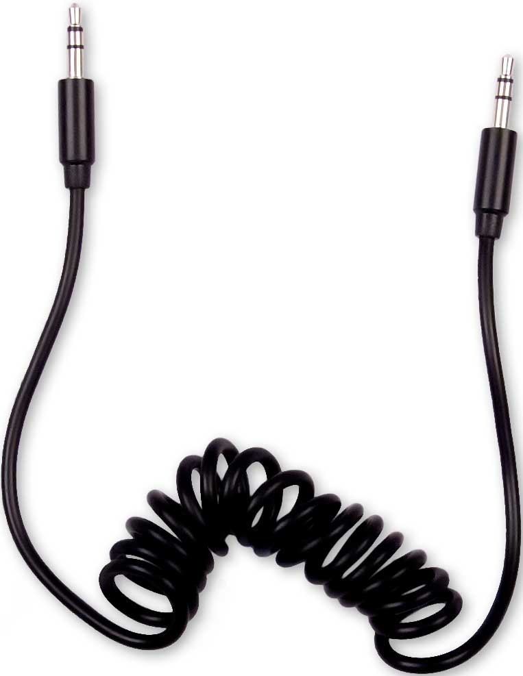 Аудио кабель Smarterra STR-AX100S AUX 3,5мм 1м витой Black