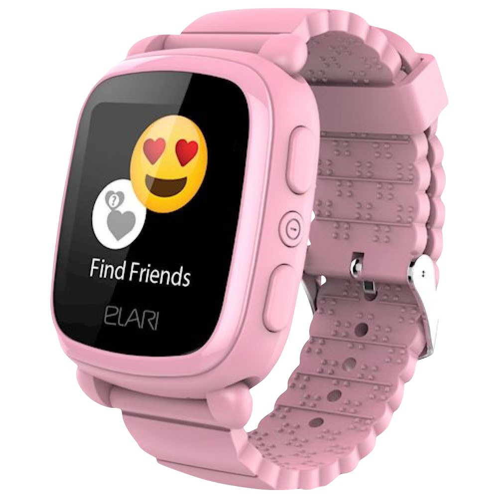 Детские часы Elari KidPhone 2 с GPS трекером Pink