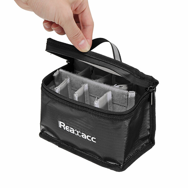 Realacc Огнеупорный Водонепроницаемы Lipo Батарея Безопасность Сумка (155x115x90 мм) С люминесцентной ручкой