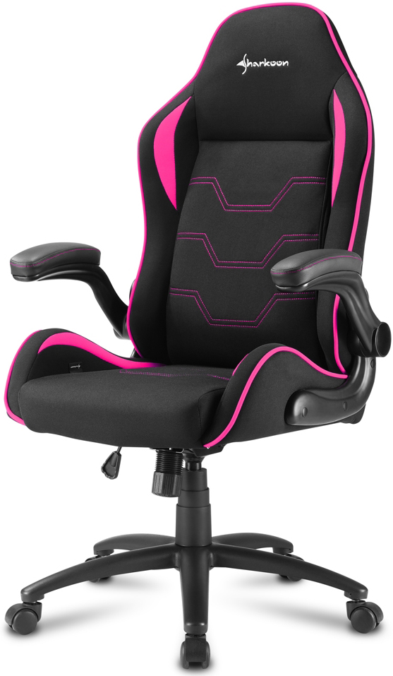 Игровое кресло Sharkoon Elbrus 1 Черно-розовое