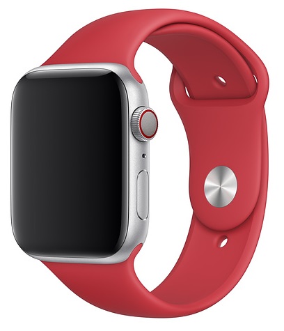 Ремешок для умных часов Everstone ES-AWBS-102 Apple Watch 38/40мм силиконовый Red