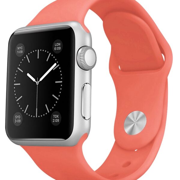Ремешок для умных часов Everstone ES-AWBS-107 Apple Watch 38/40мм силиконовый Coral