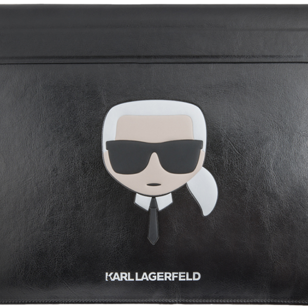 Чехол Karl Lagerfeld до 13" Ikonik Karl Sleeve Черный