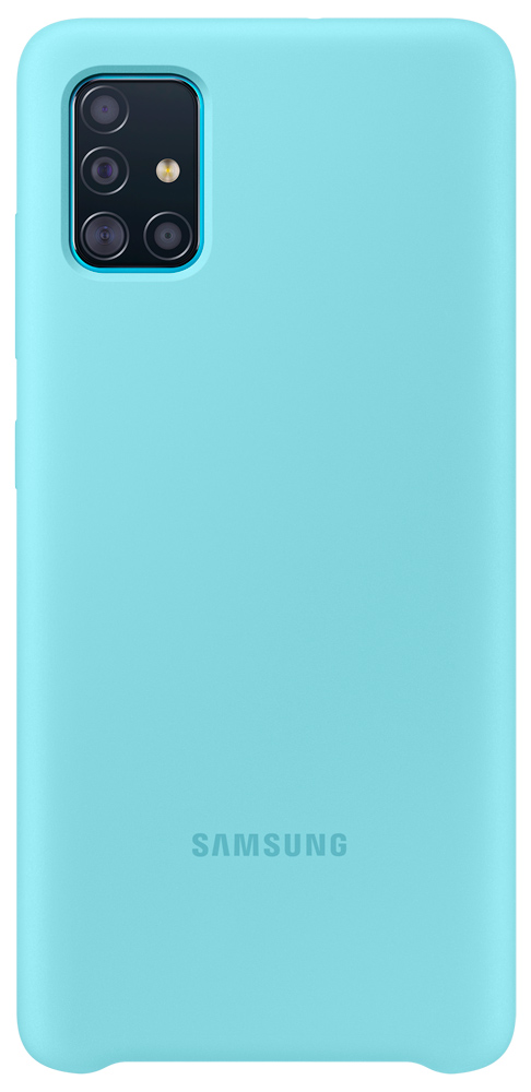 Клип-кейс Samsung Galaxy A51 силикон Blue (EF-PA515TLEGRU)