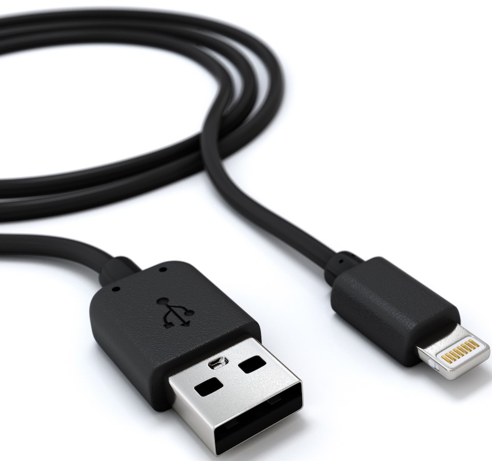 Дата-кабель RedLine USB-8-pin Apple Lightning Black