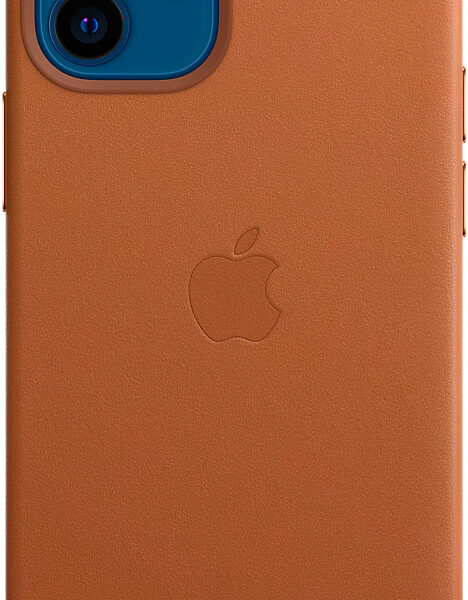 Клип-кейс Apple iPhone 12 mini MagSafe кожаный Золотисто-коричневый (MHK93ZE/A)