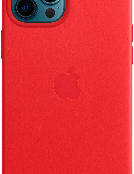 Клип-кейс Apple iPhone 12 Pro Max MagSafe кожаный Красный (MHKJ3ZE/A)