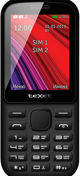 Мобильный телефон teXet TM-208 Dual sim Black/Red