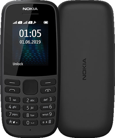 Мобильный телефон Nokia 105 2019 Dual sim Black