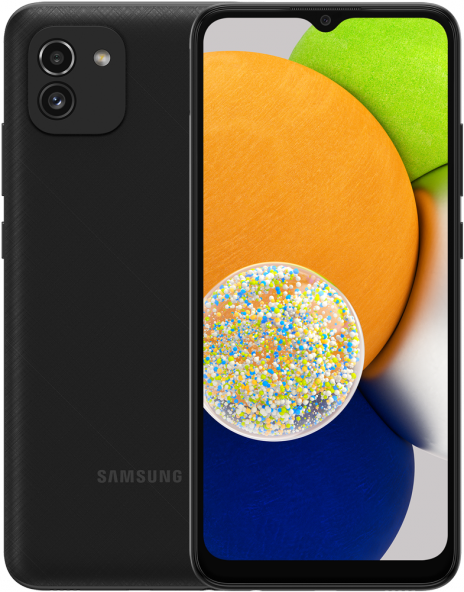 Смартфон Samsung Galaxy A03 4/64Gb Чёрный (SM-A035FZKGS)