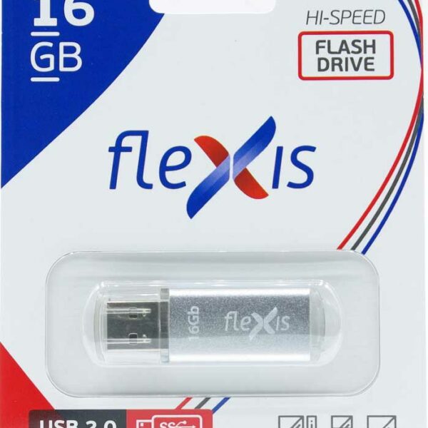 USB Flash FLEXIS RB-108 16GB USB2.0 Silver