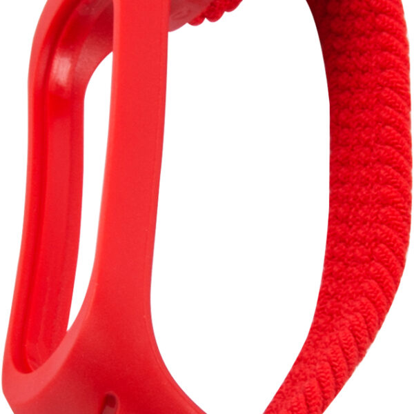 Ремешок для фитнес-трекера RedLine Xiaomi Mi Band 5/6 нейлоновый Red