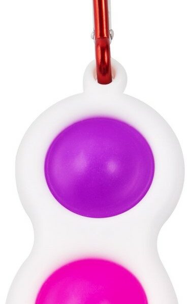 Антистресс игрушка Simple dimple 2 резиновых пузырька с карабином разноцветный Simple dimple 2 резиновых пузырька с карабином разноцветный