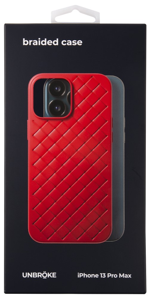 Клип-кейс UNBROKE iPhone 13 Pro Max Braided Red