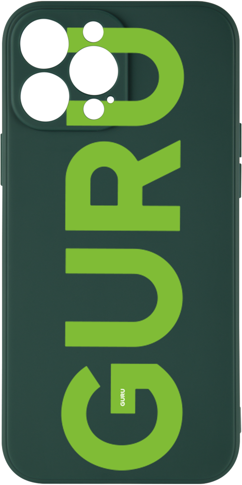 Чехол-накладка UNBROKE Apple iPhone 13 pro max принт GURU Зеленый