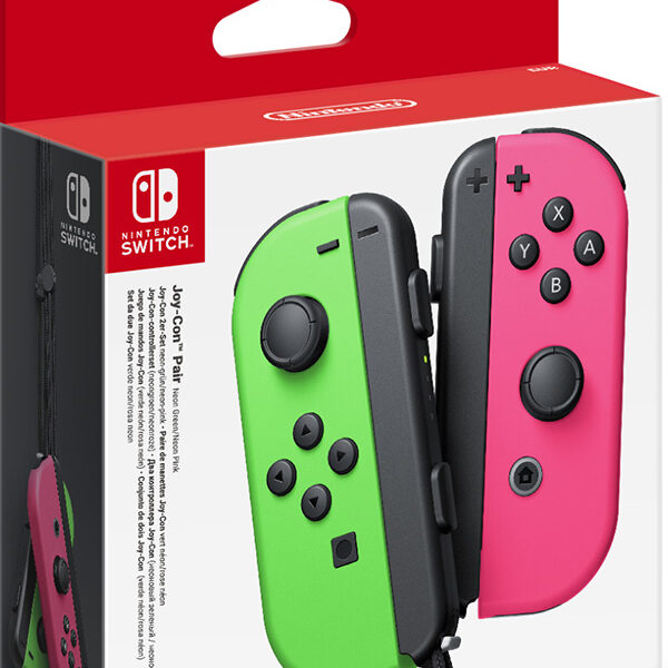 Набор контроллеров Joy-Con для Nintendo Switch (неоновый зелёный/неоновый розовый)