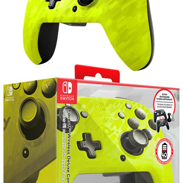 Контроллер Faceoff Camo Yellow беспроводной для Nintendo Switch (желтый)