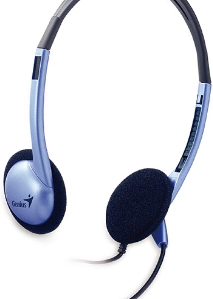 Гарнитура Genius HS-02B проводная с микрофоном для PC (синяя)
