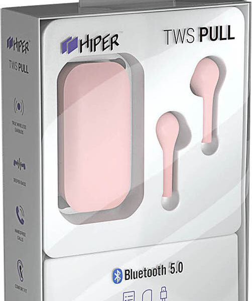 Наушники Hiper TWS PULL беспроводные (Pink)
