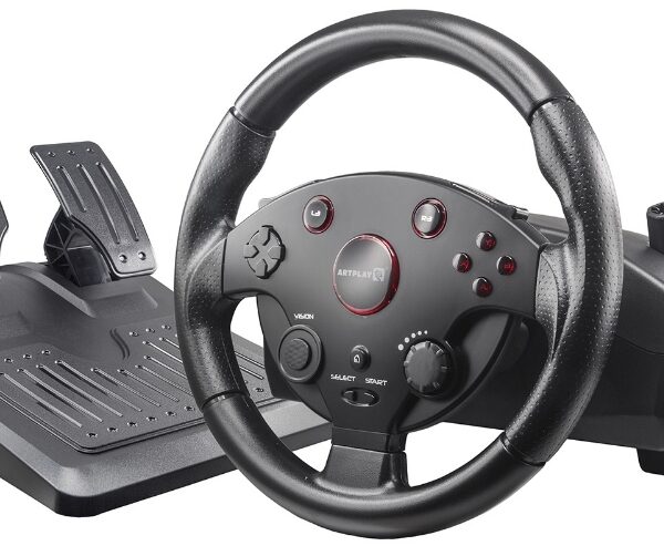 Руль Artplays Street Racing Wheel Turbo C900 для PS4 (совместим с PS3, ПК, Xbox One, Xbox 360)
