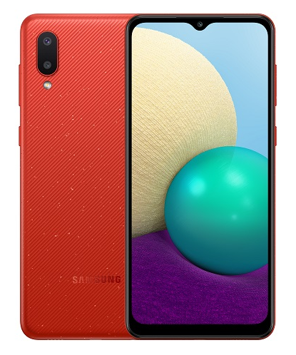 Смартфон Samsung Galaxy A02 32Gb красный (SM-A022G/DS)