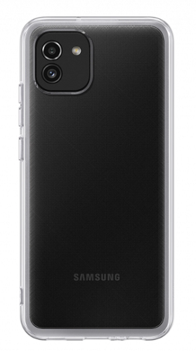 Чехол-накладка Samsung A03 EF-QA035TTEGRU Soft Clear Cover, прозрачный
