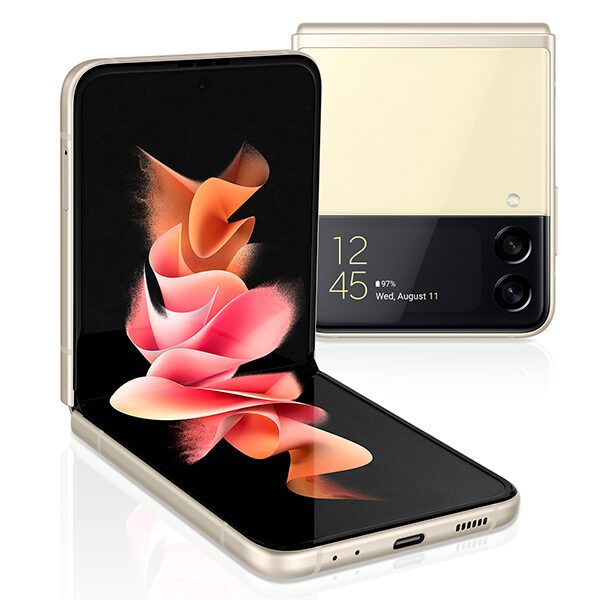 Смартфон Samsung Galaxy Z Flip3 5G 128Гб бежевый (SM-F711BZEASER)