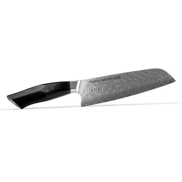 Нож «Сантоку» RAWMID RLK-18 plexiglass, 18 см, ручка из стеклотекстолита