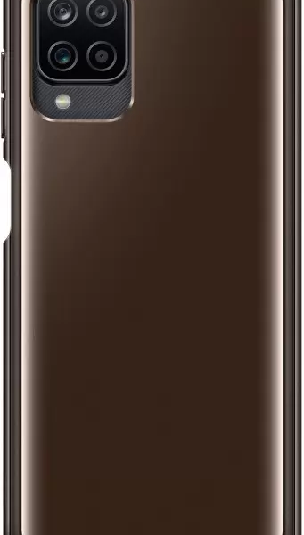 Чехол Samsung Soft Clear Cover A12 чёрный (EF-QA125TBEGRU)