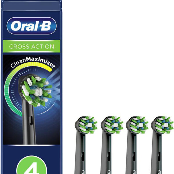 Насадка для электрической зубной щетки Oral-B Cross Action CleanMaximiser Черная 4 шт