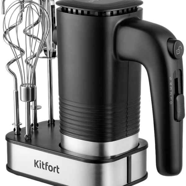 Миксер Kitfort КТ-3096 Черно-серебристый