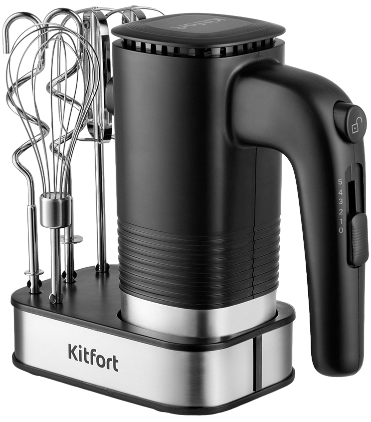 Миксер Kitfort КТ-3096 Черно-серебристый