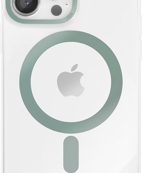 Чехол-накладка VLP Line Case with MagSafe iPhone 14 Pro Max Зеленый