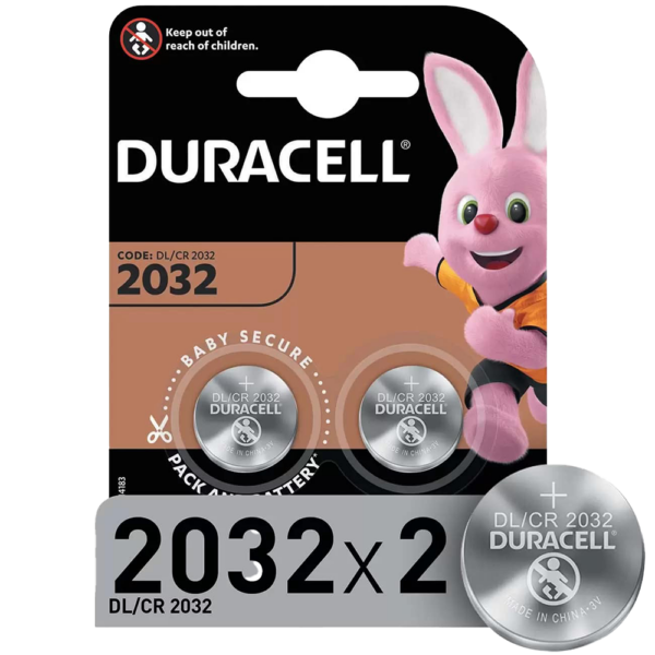 Батарея Duracell DL/CR 2032 литиевая 2шт